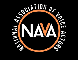 #VoLife : Voiceover Industry FAQs 13 NAVA Logo for the Organization National Association of Voice Actors in Black